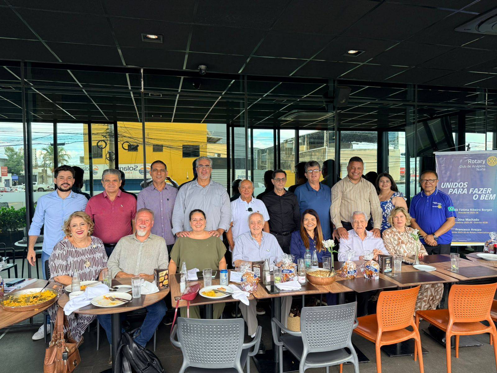 Reunião Administrativa do Rotary Clube Anápolis- Norte com a presença da Governadora Dina Machado e o Governador Fonseca