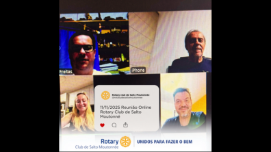 11/11/2025 – Reunião Online do Rotary Club de Salto Moutonné