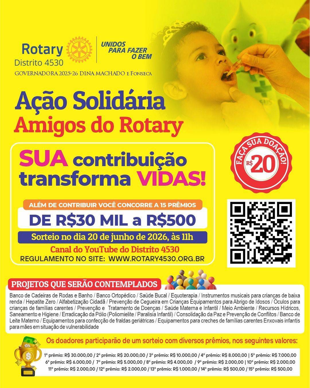 AÇÃO SOLIDÁRIA AMIGOS DO ROTARY Distrito 4530