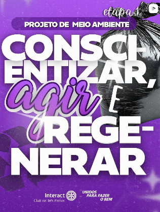 Conscientizar, agir e regenerar!! ♻️  A comissão de meio ambiente preparou a primeira etapa do projeto “Conscientizar, agir e regenerar” com um vídeo de conscientização sobre a crise climática e de como nossas atitudes impactam o meio ambiente.  Com carinho, Interact Club de Três Passos!! 💜  #InteractClub #UnidosParaFazerOBem #ReuniãoOrdinária #ICTrêsPassos #servirparatransformar