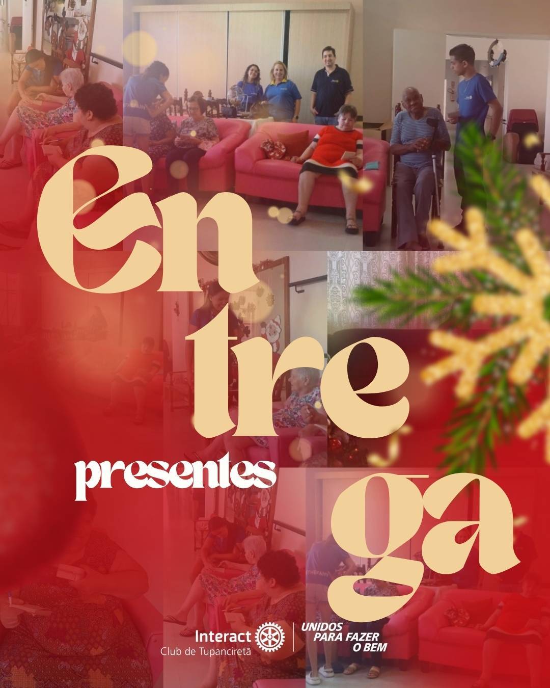 No dia 18/12 vivemos um dia marcado por emoção, carinho e muitos sorrisos durante a entrega dos presentes do projeto Natal Feliz, realizada no Lar Laura Brum.  Mais do que entregar presentes, compartilhamos tempo, atenção e afeto, reforçando que o verdadeiro espírito natalino está nos gestos simples, na empatia e na união. Cada idoso recebeu não apenas um presente, mas também a certeza de que é lembrado, valorizado e amado.  Essa ação só foi possível graças ao comprometimento e à generosidade dos companheiros do Rotary, que foram padrinhos desta edição e fizeram a diferença na vida de tantas pessoas.  Nosso agradecimento especial a todos que colaboraram, apoiaram e acreditaram nesse projeto, ajudando a transformar este Natal em um momento de esperança e alegria.   Com carinho, Interact Club de Tupanciretã! ❤️  《》《》《》《》《》《》《》《》《》《》《》  #paratodosverem : Este post possui legenda alternativa para promover a inclusão social, para ter acesso basta ativar as funções de acessibilidade em seu celular.  #distrito4660 #interactbrasil #unidosparafazerobem