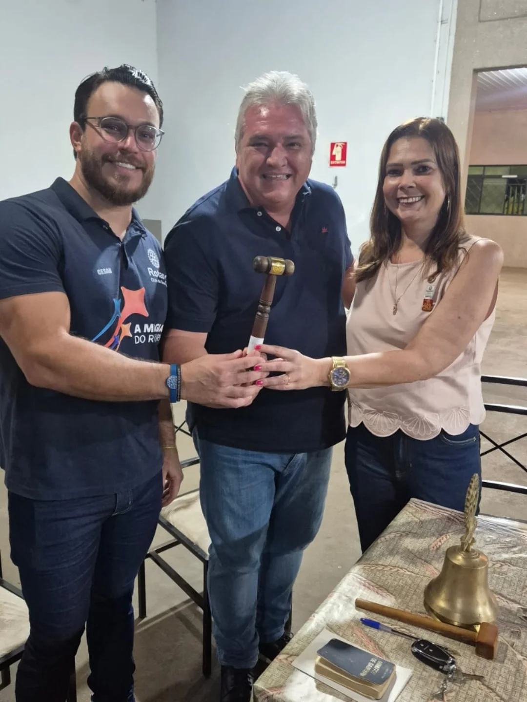 VISITA AO ROTARY CLUB DE SEVERÍNIA COM PRESENÇA DO GOVERNADOR LELO MASET