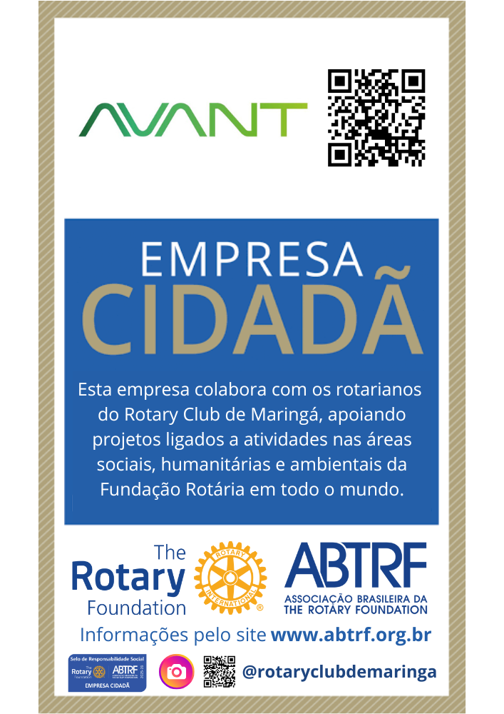 Avant Service é Empresa Cidadã do Rotary Club de Maringá