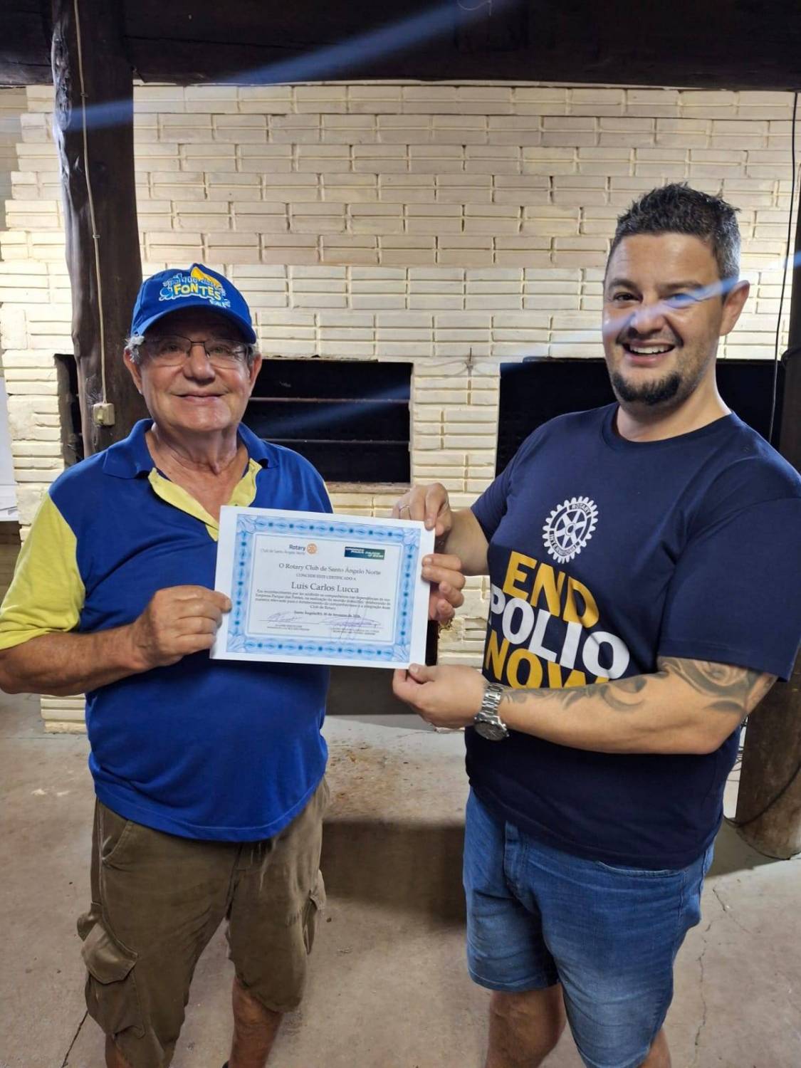 O companheiro Lucca nos recebeu no Parque das Fontes para mais uma reunião domiciliar cheia de boas conversas e união.