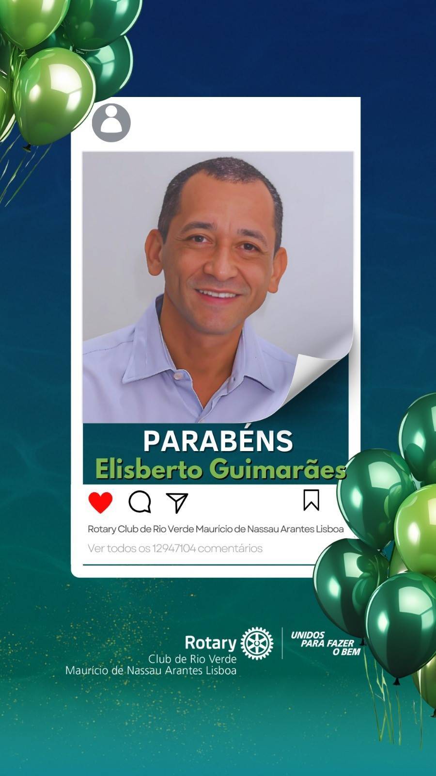13 de fevereiro aniversário do companheiro Elisberto!