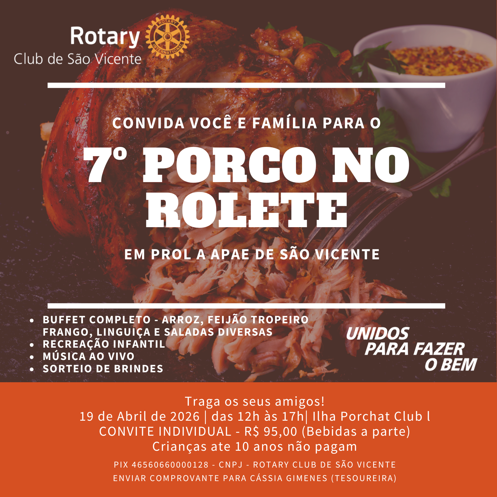 7º PORCO NO ROLETE  - a festa mais esperada do ano !!!