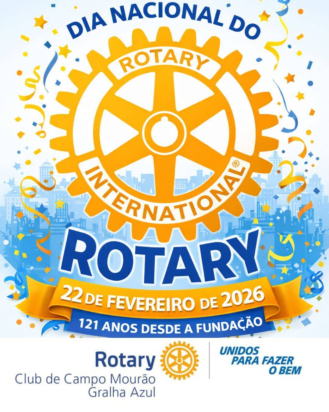 Flayer do Aniversário do Rotary