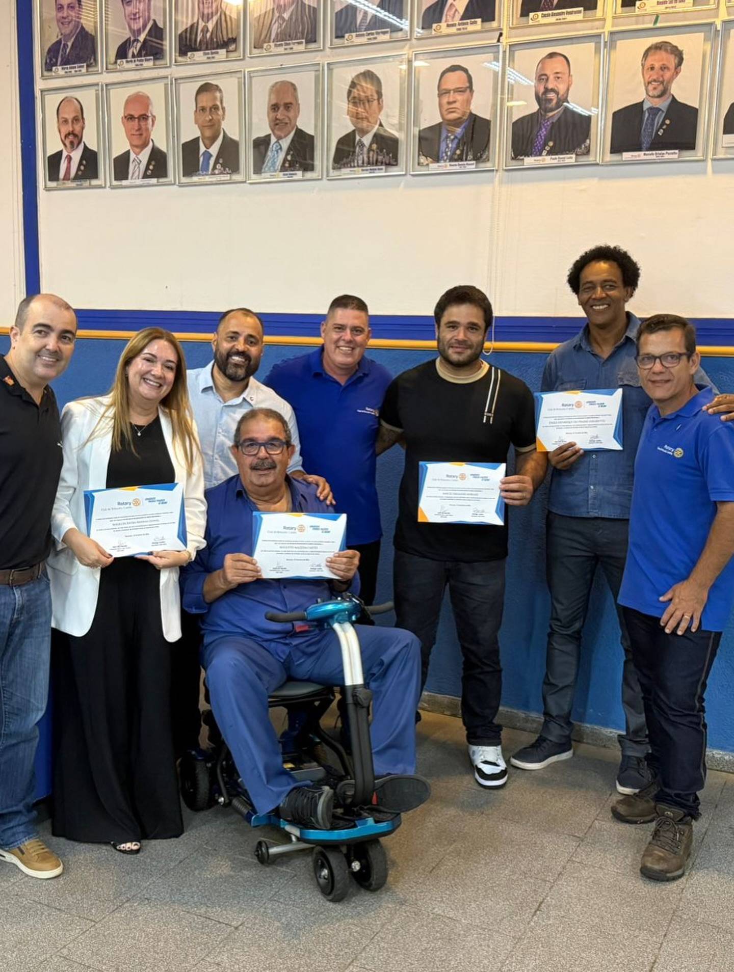 Homenageados da noite