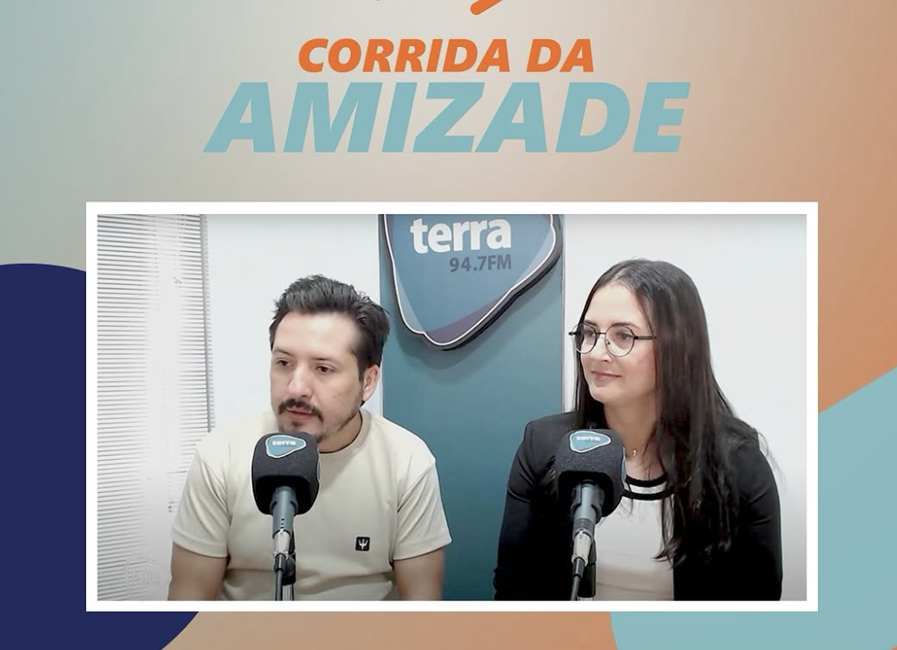 Nossa presidente Juliana de Lima e o diretor de protocolo Clézio Dutra estiveram na Rádio Terra divulgando a 2ª Corrida da Amizade do Rotary Club Campo Mourão Lago Azul!  Foi uma manhã de muito bate-papo, parceria e convite especial para toda a comunidade participar desse evento que une esporte, amizade e solidariedade.