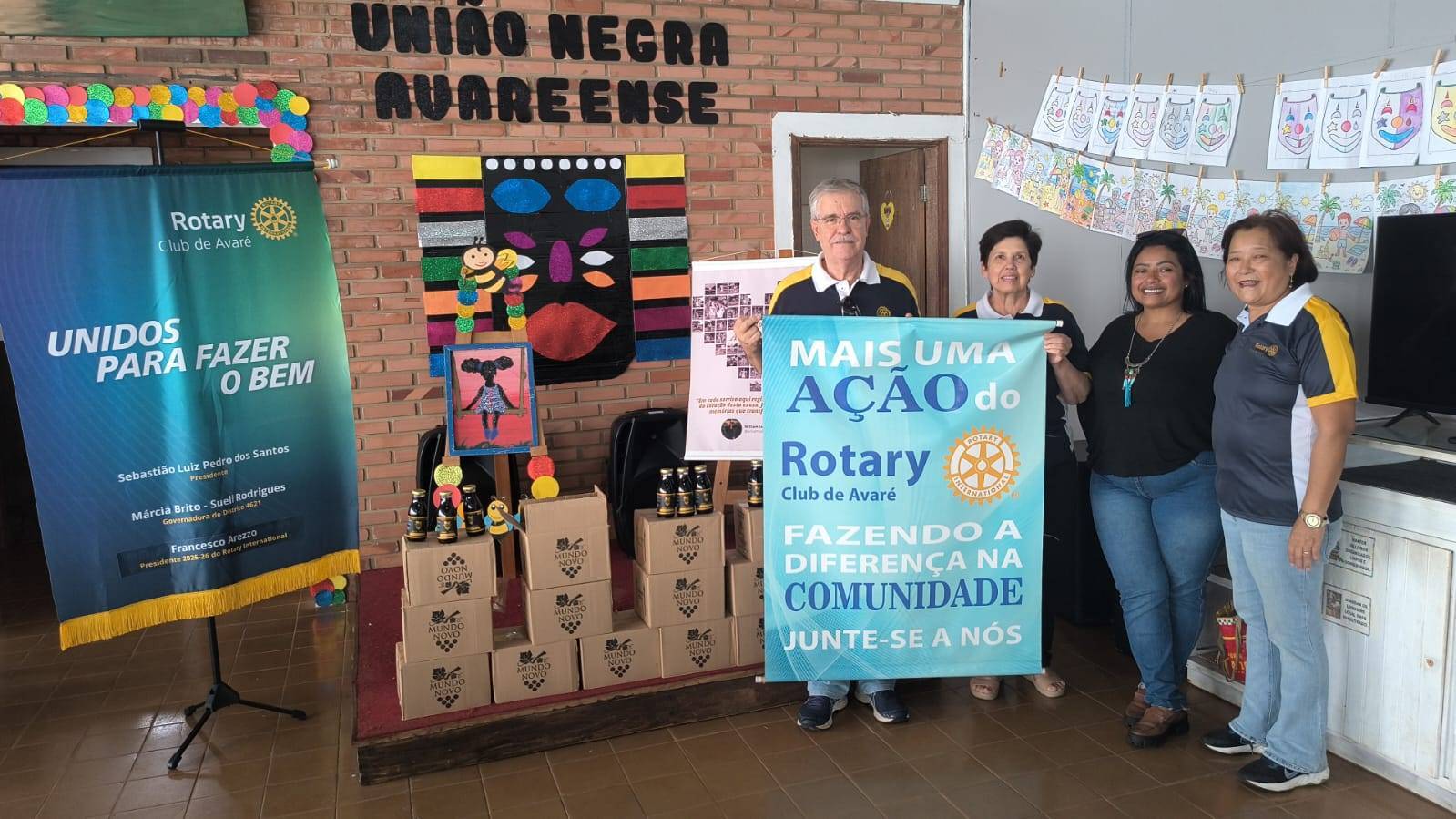 Entrega de doações 