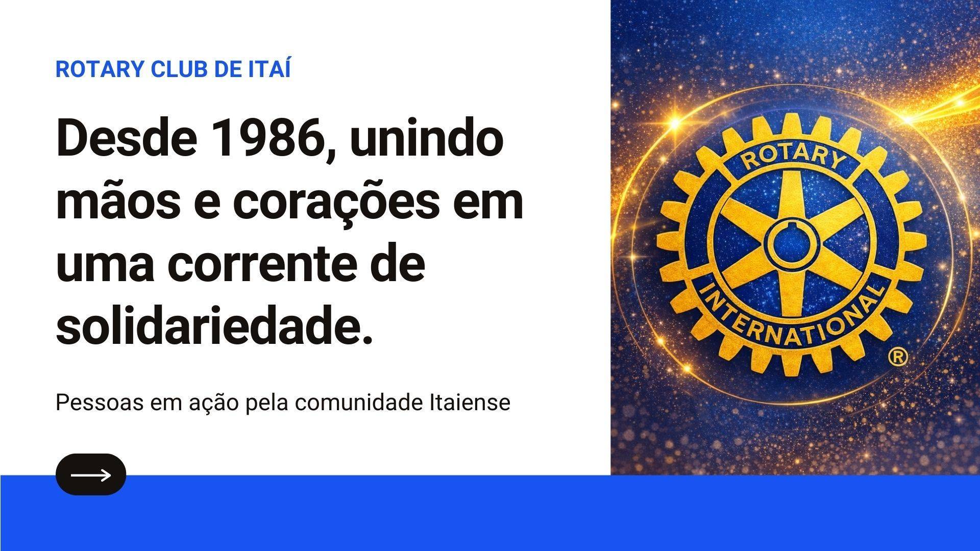 Em comemoração ao aniversário do Rotary International - 121 anos