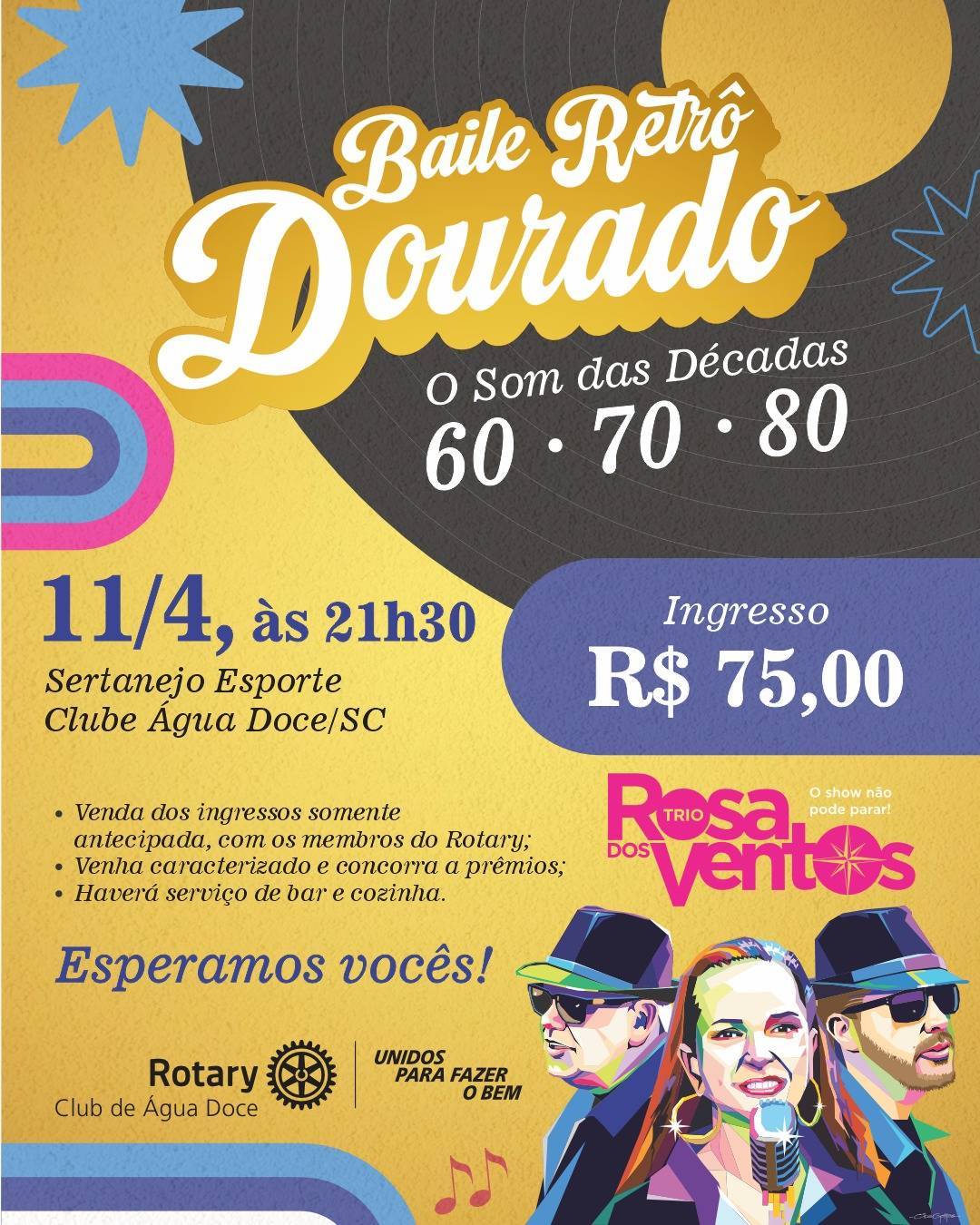 Baile Retrô Dourado - O Som das Décadas 60 • 70 • 80