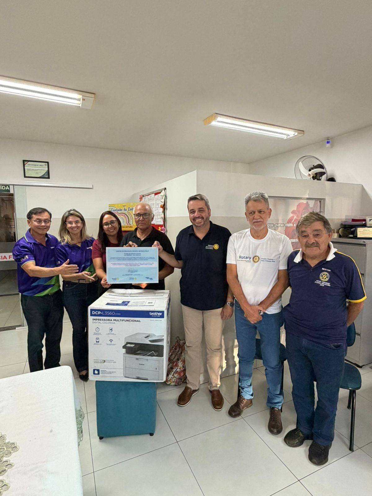 Projeto Distrital Imprimindo Saberes - Rotary Club de Paranavaí-Fazenda Brasileira