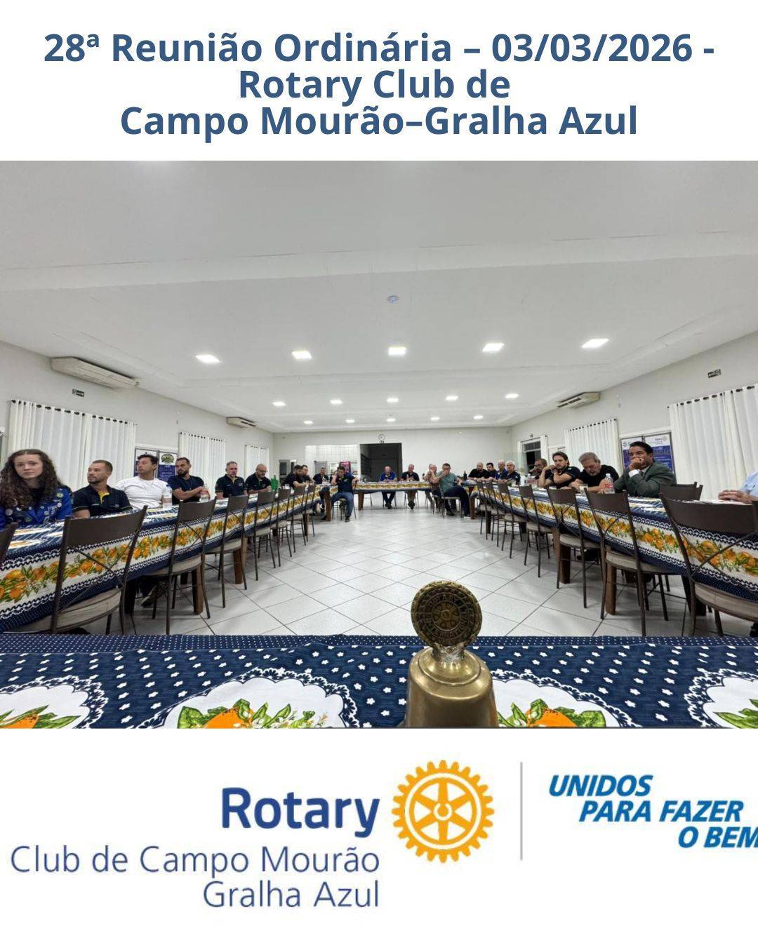 Foto da 28ª Reunião Ordinária do ano rotário 2025/26!
