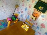 Interior da Casinha Infantil.
