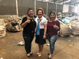 Governadora Sonia Taube Linero, Presidente do Satelete Inspiração Larissa Cogo Rouver e Alessandra Baldin coordenadora da COOTACAR