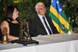 Governadora Assistente Iara Barros e o homenageado Bill O'Dwyer
