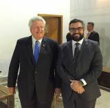 Presidente do RI, Mark Maloney e o Presidente do RC de Goiânia, Fábio Fayad