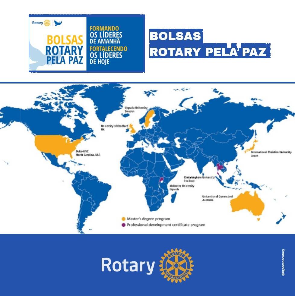 BOLSAS ROTARY PELA PAZ  - INSCRIÇÕES ABERTAS EM FEVEREIRO