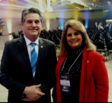 LIANE COM PAULO AUGUSTO ZANARDI, DIRETOR DO ROTARY INTERNACIONAL