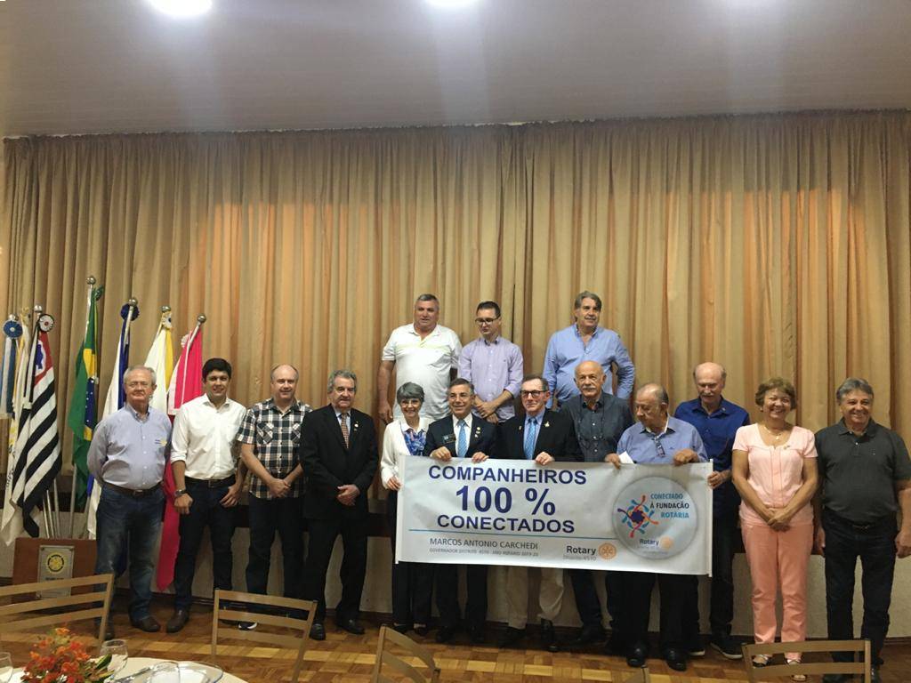 Rotary Club de Osvaldo Cruz 100% Conectado com a  Fundação Rotária-TRF
