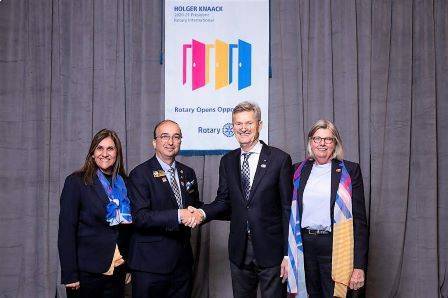 Nestor Silveira do Amarilho e Holger Knaack, da Alemanha, serão os futuros gestores do Rotary International 