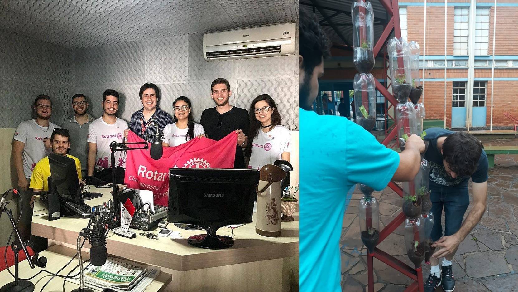 Rádio Rotaract do Rotaract Club de São Luiz Gonzaga e Eco Horta do Rotaract Club de Cerro Largo