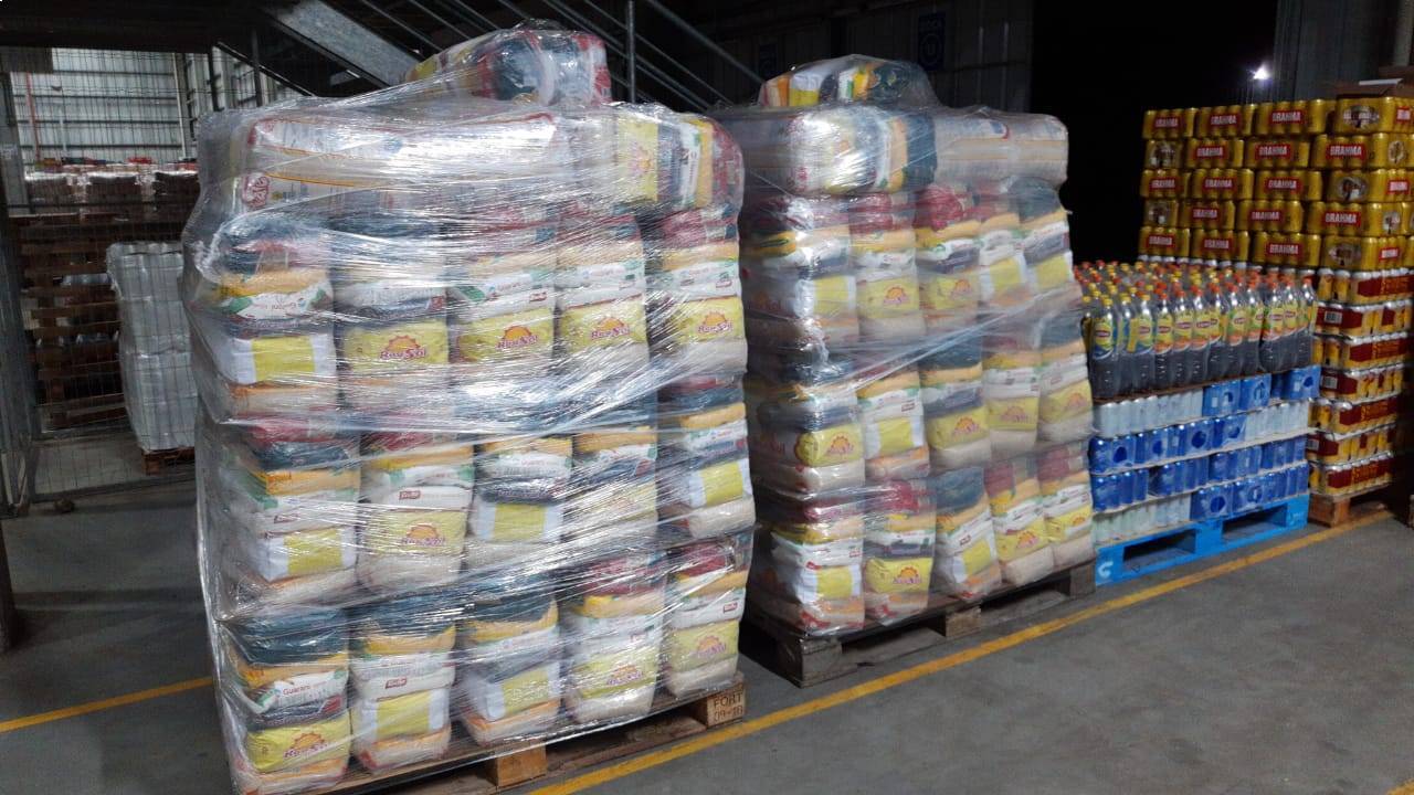 Cestas já preparadas para o envio