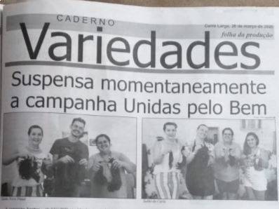 Notícia do Jornal Folha da Produção.