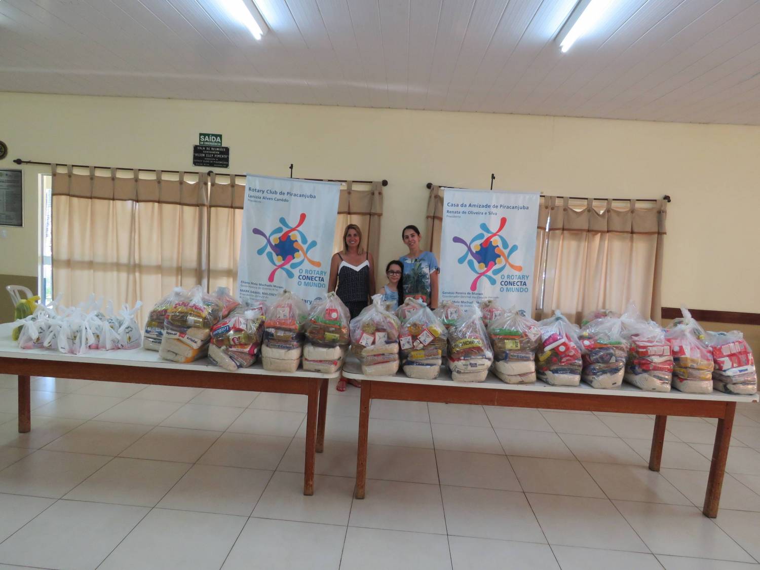Casa da Amizade e Rotary Club de Piracanjuba - Parceria para fazer o bem!