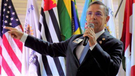 Marcos Antônio Carchedi, Governador do Distrito 4510 do Rotary International, liderando campanha contra o Covid-19