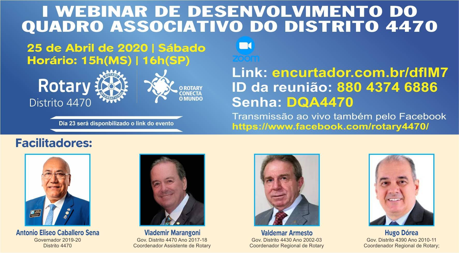 I WEBINAR DE DQA DO DISTRITO 4470