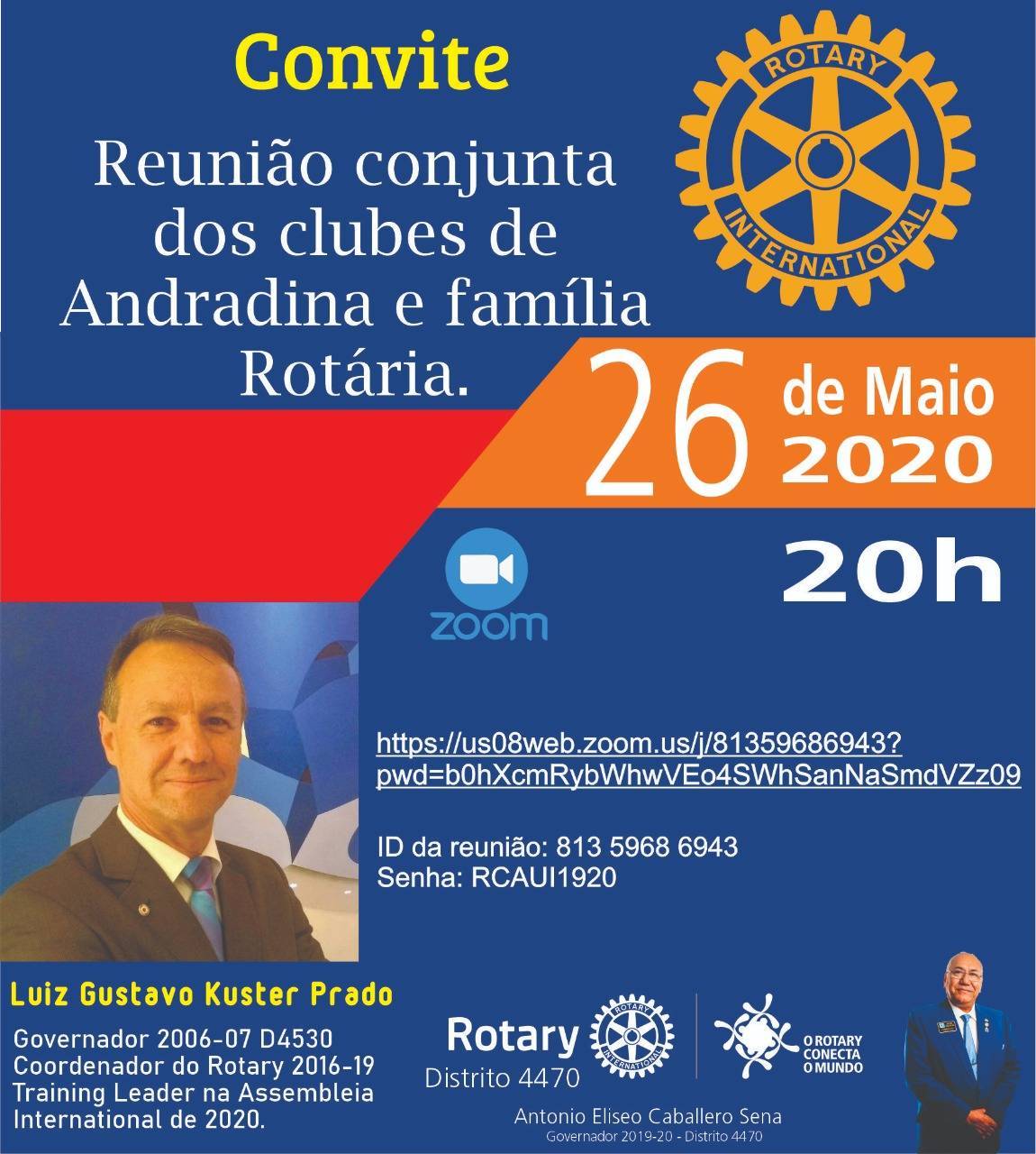 REUNIÃO CONJUNTA COM CLUBES DE ANDRADINA E FAMÍLIA ROTARIA