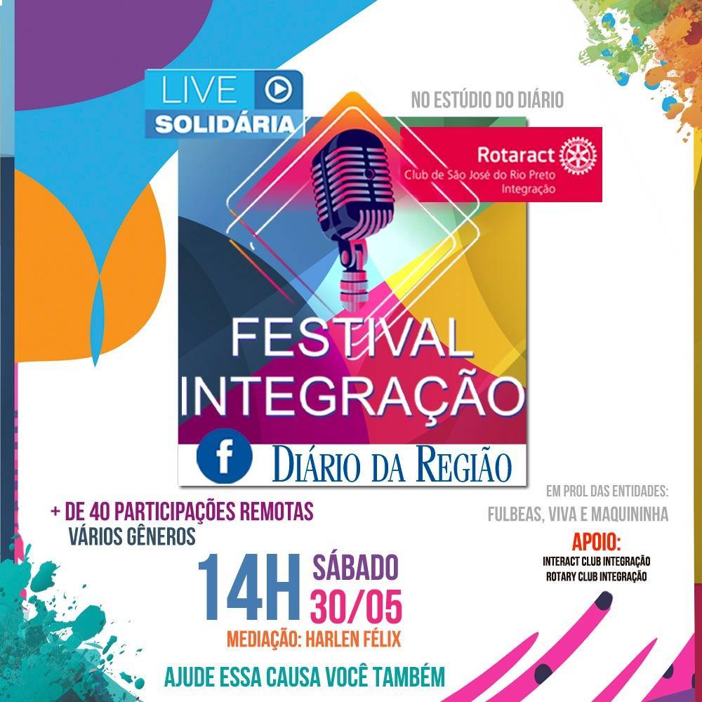 Festival Integração é uma iniciativa do Diário e do Rotaract Club Integração - Reprodução