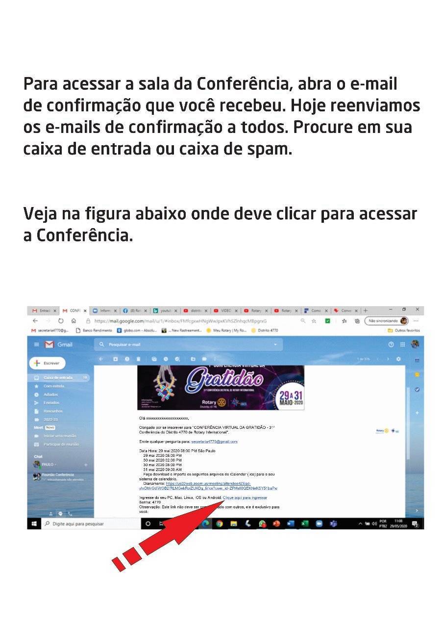 Lembre que você poderá assistir e participar via Facebook e via Youtube.