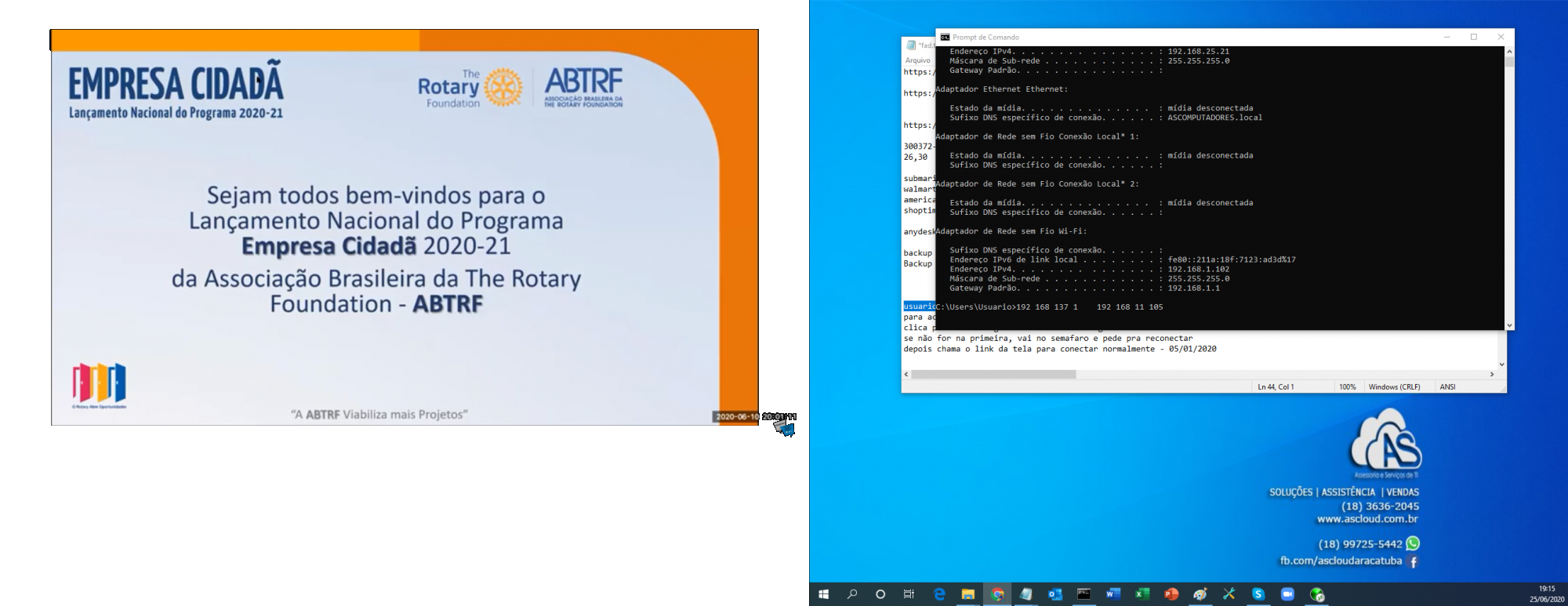 Lançamento do Programa Empresa Cidadã 2020-21 da ABTRF