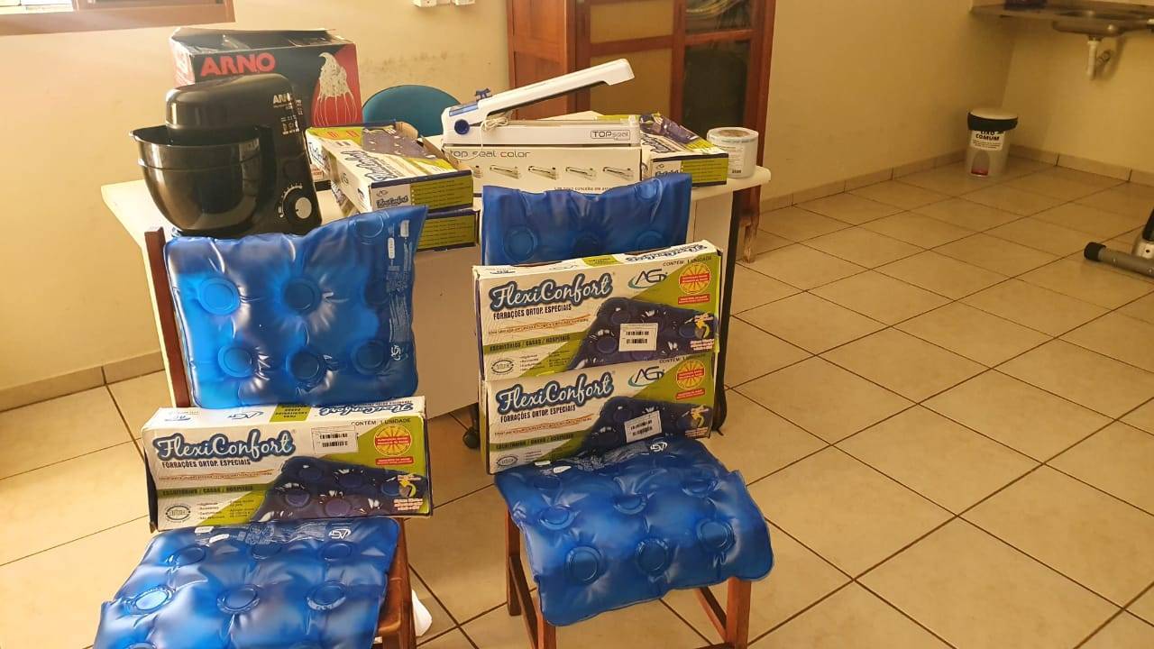 Equipamentos doados para Fisioterapia