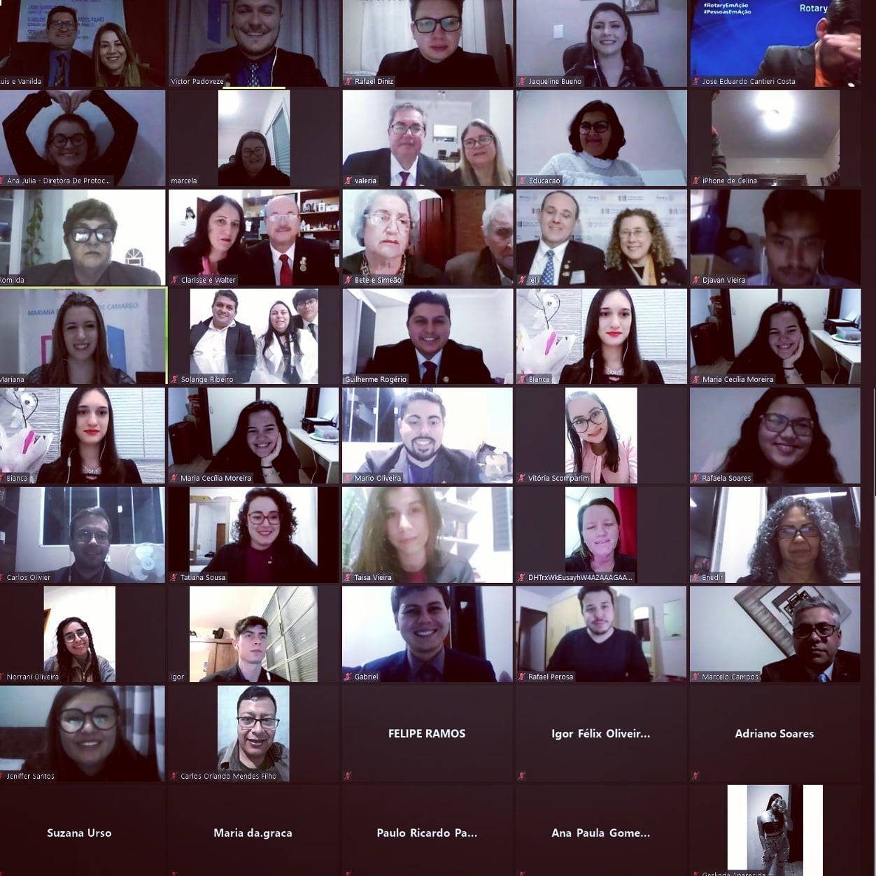 Transmissão de Cargos e Posse do Conselho Diretor 2020-21, premiações e posse de novos associados.