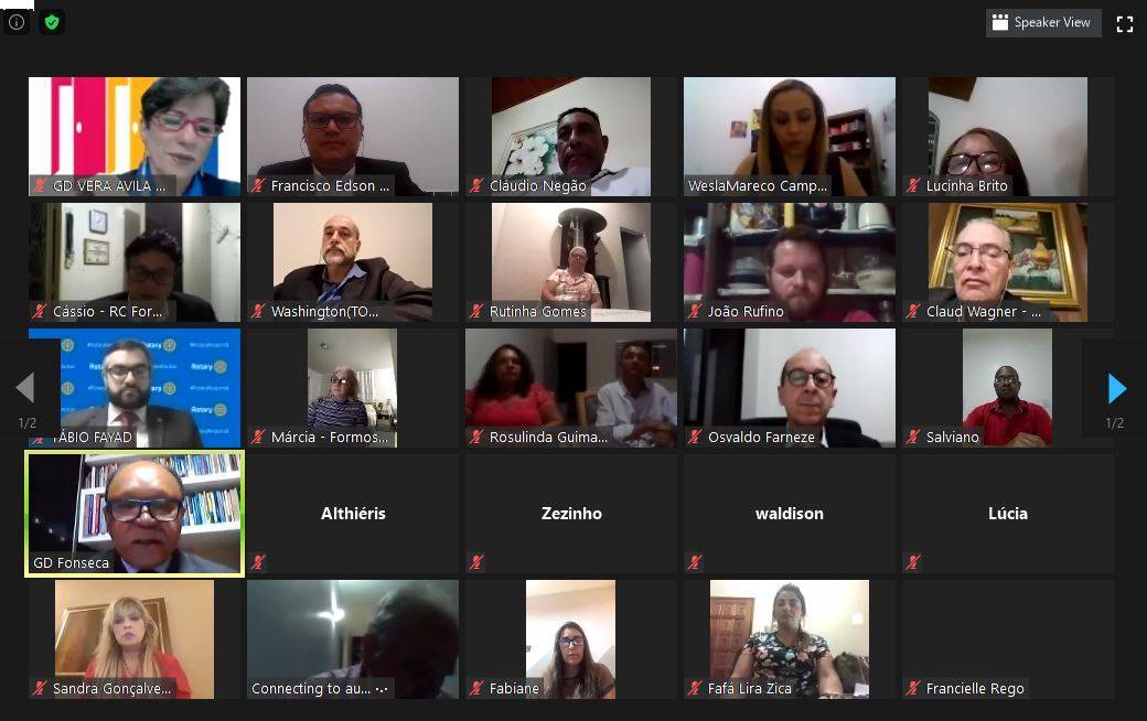 Reunião Virtual do Rotary Club de Campos Belos - Nova Geração