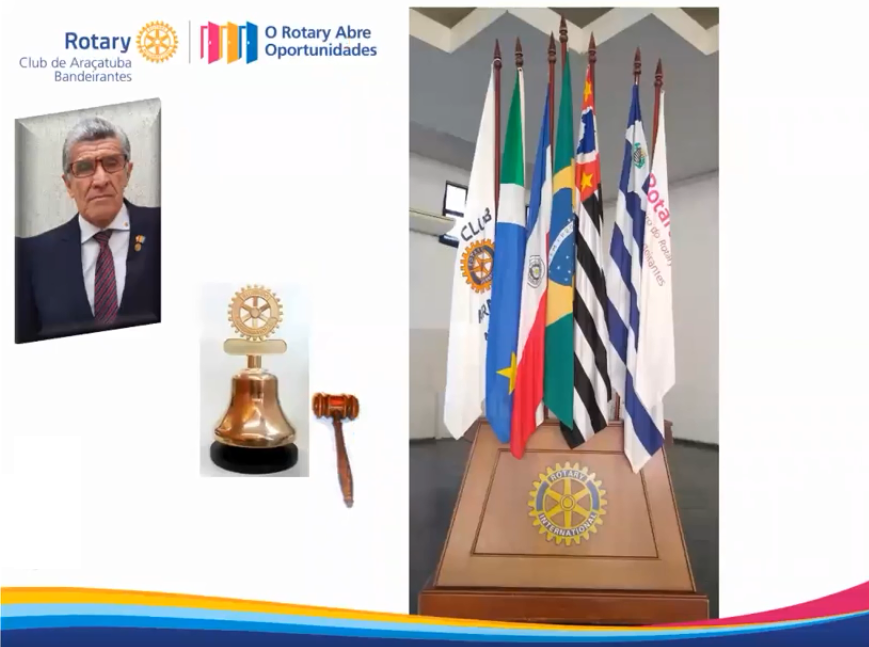 1ª RO - 1545 Fundação do Rotary Club de Araçatuba Bandeirantes - IR Sergio Rossi