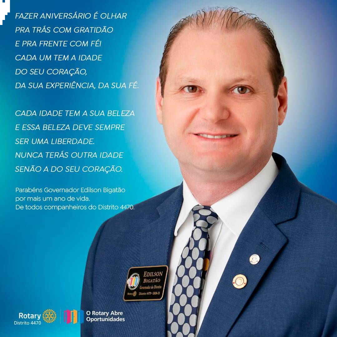 Edilson Bigatão, comemorando mais um ano de vida