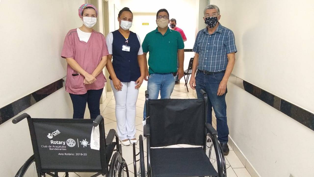 Entrega de Cadeira de Rodas para CTO de Araçatuba - RCA Bandeirantes - 27-07-2020
