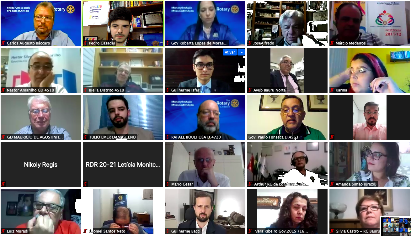 Posse histórica do Rotaract Club de Bauru-Norte