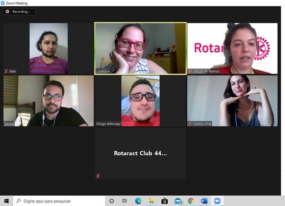 Primeira Reunião On-Line Ano Rotário 2020-2021