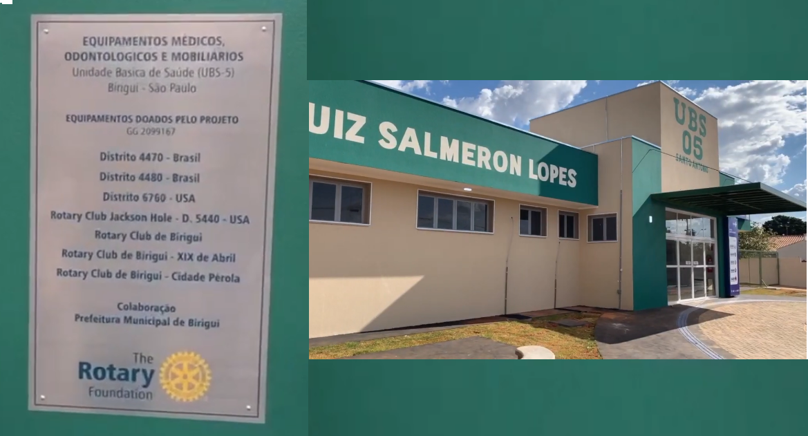 Entrega do Projeto Global dos Rotary Clubs de Birigui 05-08-2020