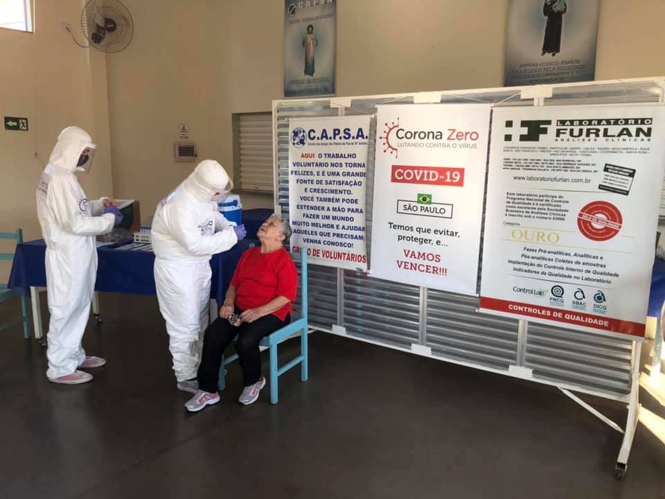 Testes para Covid-19 realizado nas entidades Assis