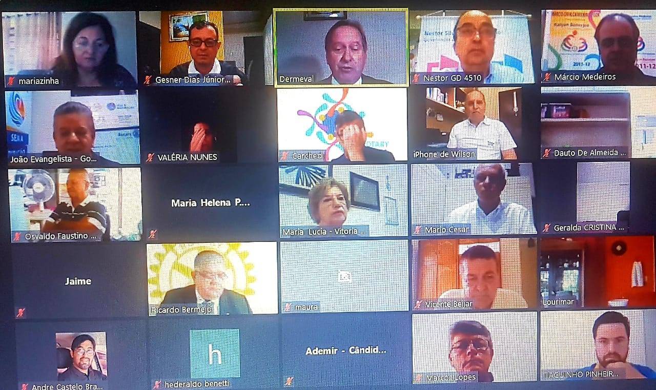 Seminário do distrito 4510 sendo realizado virtualmente