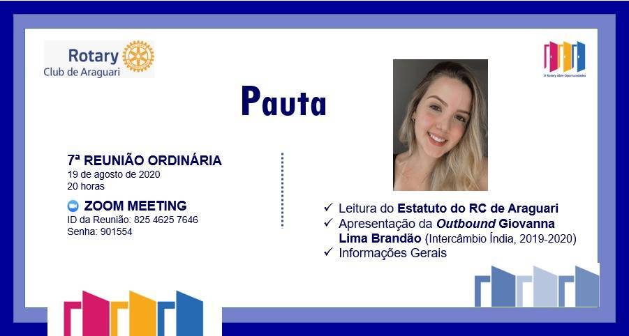 Apresentação da outbound GIOVANNA LIMA BRANDÃO