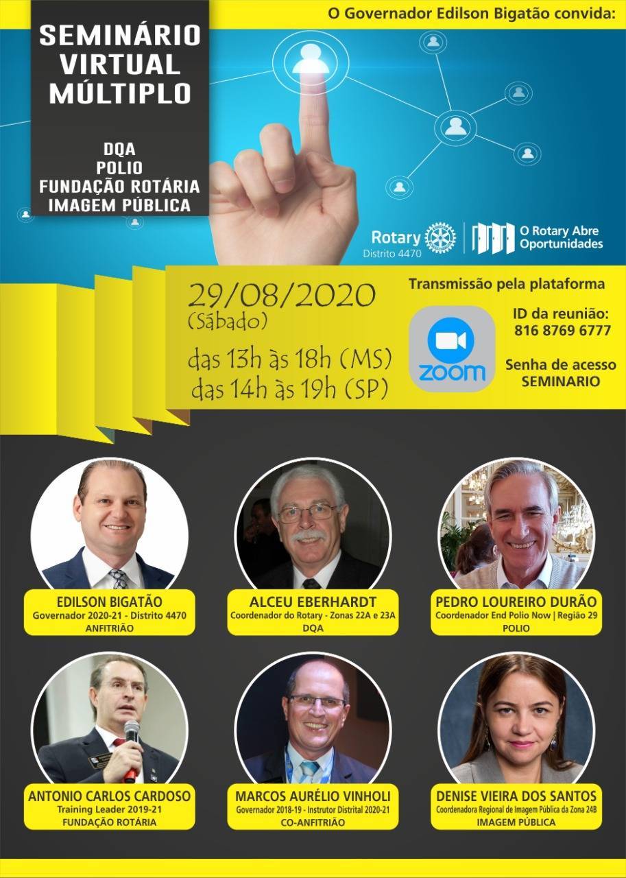 1º Seminário Virtual Múltiplo - DQA - POLIO FR - IMAGEM PÚBLICA - 29-08-2020