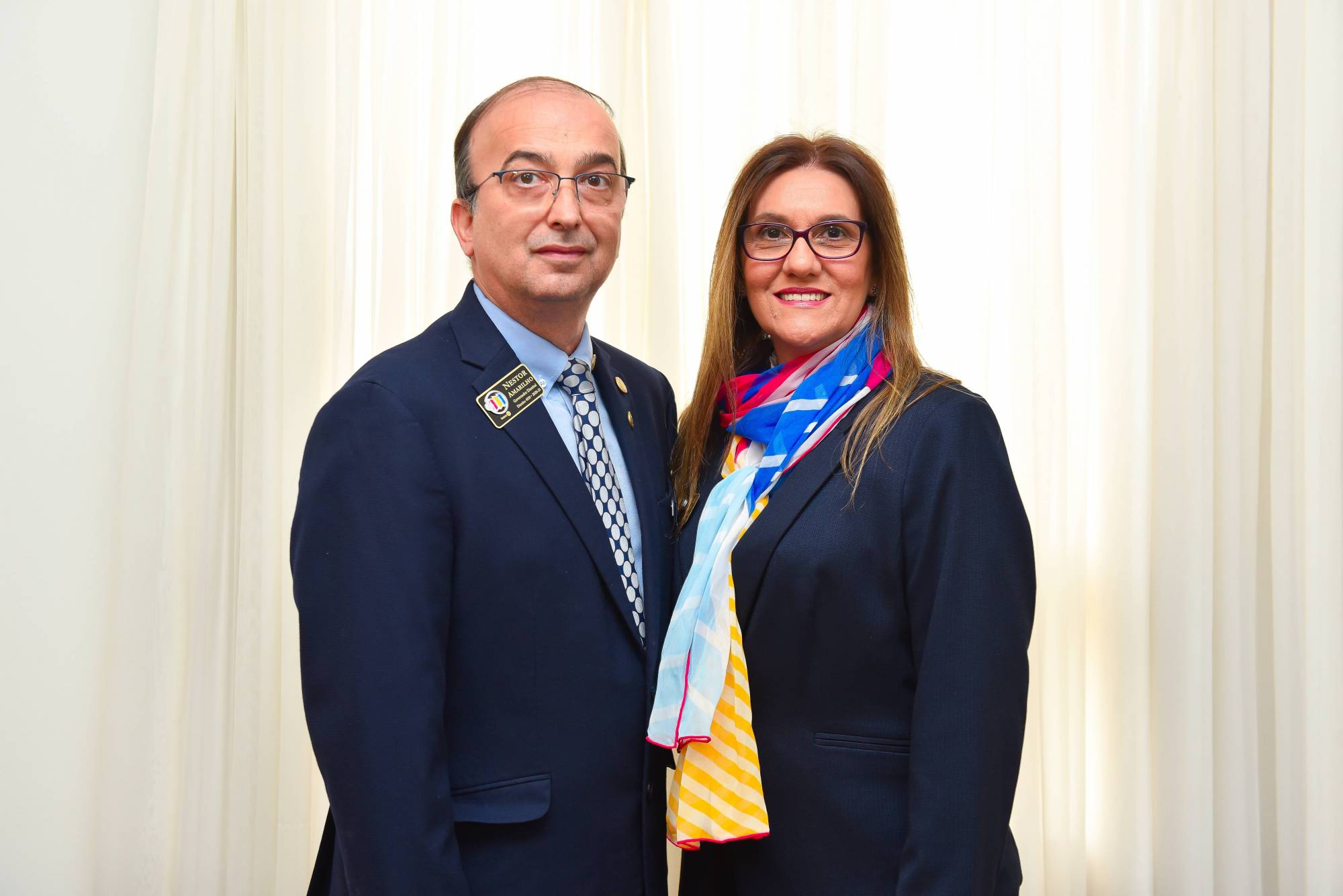 Governador Nestor Amarilho e sua esposa Gisele